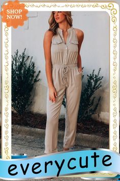 Button Front Patch Pockets Sleeveless Jumpsuit Color Pick, Jumpsuit Fashion, Sleeveless Jumpsuits, Wholesale Clothing, Patch Pocket, Casual Style, Jumpsuit Romper, Jumpsuit, Shop Now