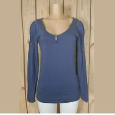 FREE PEOPLE Womens Size Medium Long Sleeve Shirt Lace Detail Blue Cotton Top #freepeople  To purchase this item use the ... Comfortable Fitted Tops For Fall, Comfortable Fitted Long Sleeve Tops, Women's Professional Clothing, Cotton Lace Tops, Paisley Shirt, Bodysuit Top, Free People Intimates, Work Clothes, Lace Shirt