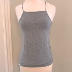 Never Worn Nwt Jcrew Tank In Heather Grey With Upper Lining. Casual Tops With Built-in Bra And Spaghetti Straps, Casual Stretch Camisole For Loungewear, Basic Camisole Tops For Loungewear, Casual Solid Color Halter Cami Top, Stretch Tops With Adjustable Straps For Loungewear, Casual Tops With Built-in Bra For Loungewear, Casual Halter Top With Built-in Bra, Stretch Tank Strap Tops For Loungewear, Fitted Camisole Tops For Loungewear