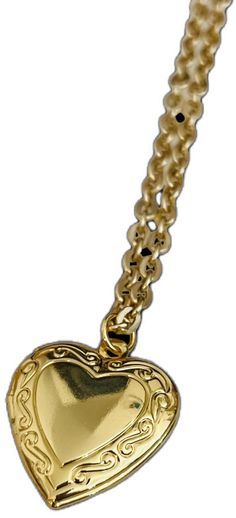 Vintage Gold Heart Metal Necklace, Vintage Double Heart Charm Necklace, Vintage Double Heart Necklace With Heart Charm, Gold Heart Pendant Necklace Collectible, Vintage Gold Heart Pendant Necklace, Vintage Gold Heart Necklace With Lobster Clasp, Vintage Heart Necklace With Lobster Clasp, Vintage Metal Heart Locket Necklace, Vintage Metal Heart Necklace For Valentine's Day