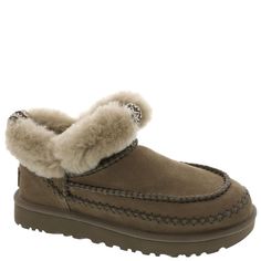 PRICES MAY VARY. Suede upper 17mm UGGplush wool lining with sheepskin collar Sugarcane EVA outsole 17mm UGGplush wool sockliner Foam footbed Ugg Classic Mini Sherpa Corduroy, Ugg Boots With Zipper, Sheepskin Slippers With Faux Fur Lining And Round Toe, Brown Sheepskin Boots With Faux Fur Lining, Ugg Sheepskin Cuff Boot, Ankle Bootie, Womens Uggs, Bootie, Fashion Boots