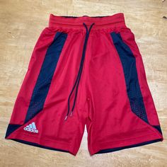 Adidas Size Medium Men’s Basketball Club Shorts Red With Black And White Details Waist: 26” But Elastic And Can Stretch Inseam: 8” New Without Tags. Waist Was Too Small For Son. Addidas Shorts, Club Shorts, Shorts Adidas, White Details, Black And White Color, Adidas Shorts, Red Adidas, Mens Basketball, Shorts Athletic