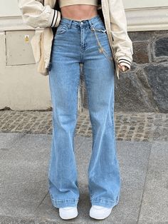 Mid Waist Washed Boyfriend Jeans AnotherChill Baggy Jeans For Women, Jeans Online Store, Streetwear Jeans, Moda Streetwear, Boyfriend Fit Jeans, Streetwear Mode, Mode Jeans, Boyfriend Jean, Y2k Vintage