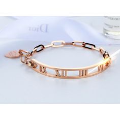 This Trending Bangle Bracelet is a modern style bracelet with anti-allergic and durable finish that makes it blend with any outfit. Trendy Silver Tarnish Resistant Bracelet, Modern Adjustable Rose Gold Bracelets, Adjustable Tarnish-resistant Name Bangle Bracelet, Classic Rose Gold Metal Chain Bracelet, Adjustable Rose Gold Cuff Bracelet, Tarnish Resistant, Trendy Rose Gold Stainless Steel Bracelets, Adjustable Tarnish-resistant Rose Gold Cuff Bracelet, Adjustable Rose Gold Classic Bracelets, Rose Gold Bangle Bracelet With Jubilee Design