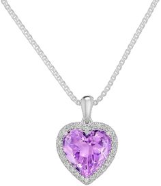 Formal Purple Heart Pendant Necklace, Purple Heart Pendant Necklace For Formal Occasions, Elegant Heart-shaped Amethyst Necklace, Heart Cut Amethyst Necklaces For Anniversary, Heart Cut Amethyst Necklace For Anniversary, Amethyst Heart Cut Necklace For Anniversary, Formal Purple Necklace For Valentine's Day, Elegant Purple Heart Cut Necklace, Elegant Purple Heart Pendant Necklace