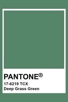 the pantone green color is shown in this image