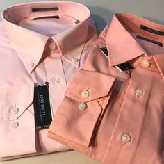 Have I Got A Set Of Shirts For You!! A 2-Pack Of Damon Dri-Tech Long Sleeve Shirts; One Button Down, One Button Up. Casual Style That’s Easy To Dress Up As Needed. Trendy Colors!! Pink And Orange!! Any Questions? Just Ask! Nwt 6-047 Summer Pink Cotton Dress Shirt, Casual Pink Dress Shirt For Work, Pink Dress Shirt For Summer Workwear, Casual Pink Collared Dress Shirt, Pink Casual Collared Dress Shirt, Pink Collared Casual Dress Shirt, Casual Pink Dress Shirt For Spring, Summer Pink Dress Shirt For Work, Pink Summer Dress Shirt For Work