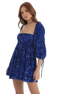 Summer Casual Style, Socialite Style, Sequin Mini Skirt, Blue Sequin Dress, Marine Uniform, High Waist Dress, Sequin Mini Skirts, Loose Outfit, Sequin Mini