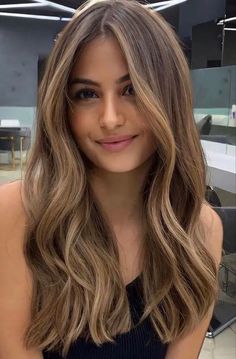 Honey Brown Hair, Brunette Hair With Highlights, Brown Hair With Blonde Highlights, Brunette Balayage Hair, Balayage Brunette