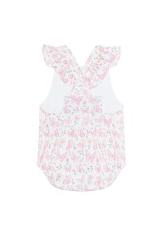 Our Butterflies Print Ruffle Bubble is designed to bring a touch of playful charm and adorable style to your baby's wardrobe. With its delightful butterflies and charming ruffles on the back, this bubble is sure to make your little one look and feel extra special. 100% Pima Cotton Machine washable Made in Peru Adorable Style, Printed Balloons, Bunny Print, Horse Print, Giraffe Print, Gingham Print, Burp Cloths, Butterfly Print, Heart Print