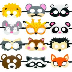 PRICES MAY VARY. Exquisite value package: you will get 12 pieces different woodland Creatures masks, including Lion, Mouse, Chipmunk, Rabbit, Deer, Panda, Owl, Squirrel, Brown bear, Hedgehog, Raccoon and Fox. High quality durable material: The Forest-Friends animal masks are made of high quality soft felt, non-toxic and safe. Easy wearing and comfortable: each of masks comes with a piece of highly elastic headband. Elastic strap gives a firm hold of the mask and easy wearing and comfortable. Sui Owl Headband, Woodland Creatures Birthday, Camping Party Decorations, Felt Masks, Headband Elastic, Felt Mask, Camping Party, Animal Masks, Birthday Supplies