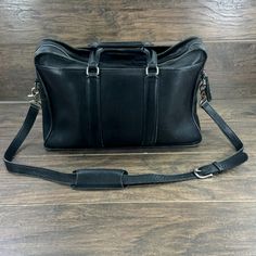 Vintage Coach Briefcase Black Leather Carry Travel Business Shoulder Bag w/ Strap B8D-5296 Coach Briefcase, Travel Business, Vintage Coach, Messenger Bags, Phoenix Az, Business Travel, Labour Day, Carry On, Phoenix