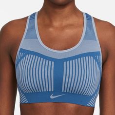 Nwt Size S Nike Dri-Fit Flyknit Sports Bra. It Is High Support. Tight Fit. No Cups/Pads. Blue Seamless High Stretch Activewear, Blue High Stretch Seamless Activewear, Blue Seamless High-stretch Activewear, High Stretch Blue Sports Bra For Light Sports, Blue Seamless High Stretch Sports Bra, Blue High Stretch Seamless Sports Bra, Blue Seamless Activewear For Training, Blue Seamless Sports Bra With High Stretch, Stretchable Blue Seamless Sports Bra