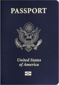 an american passport is shown in this image