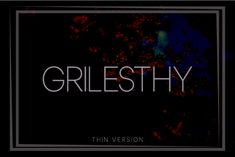 the title for grilesthy light version is shown in black and red colors