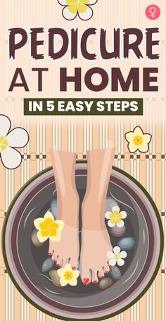 Pedicure At Home In 5 Easy Steps : It goes without saying that well-groomed feet are the mark of a proud and confident woman, and the opposite is not. But guess what? You don’t have to spend time and money to get beautiful feet; all you need to do is follow 5 easy steps for a DIY pedicure at home. #pedicure #beauty #tips #feet Manicure Pedicure At Home, How To Do Pedicure, Foot Pedicure, Nail Care Tips