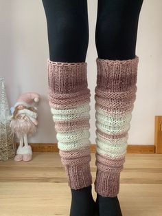 Trendy hand knitted leg warmers is sure to keep the chill out, keeping you warm and looking gorgeous.  Created from a very soft yarn (20% wool, 80% acrylic) crafted in a small mountain town in Bulgaria, Europe.     READY FOR SHIPPING Hand wash and lay flat to dry Check out other colors and hand knitted accessories  http://www.etsy.com/shop/nevita Colors may vary slightly due to the color calibration of each individual monitor. We guarantee that all products are 100% handmade. Size may vary sligh Pink Knitted Socks For Winter, Handmade Fitted Cozy Socks, Soft Knitted White Leg Warmers, Casual Hand Knitted Pink Socks, Cozy Stretch Hand Knitted Leg Warmers, Soft White Knitted Leg Warmers, White Soft Knitted Leg Warmers, Cozy Handmade Knitting Pattern, Pink One Size Leg Warmers For Winter