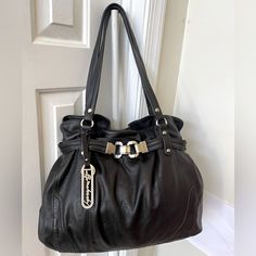 In Excellent Used Condition, Battery Soft Leather, Clean Interior And Exterior, Very Spacious . 14 X 13 Inches Elegant Hobo Bag With Gunmetal Hardware For Evening, Elegant Formal Hobo Bag With Gunmetal Hardware, Elegant Tote Shoulder Bag With Gunmetal Hardware, Elegant Shoulder Bag With Gunmetal Hardware, Elegant Hobo Bag With Silver-tone Hardware, Elegant Hobo Bag With Metal Hardware, Elegant Hobo Satchel With Gunmetal Hardware, Elegant Tote Satchel With Gunmetal Hardware, Elegant Satchel Tote With Gunmetal Hardware