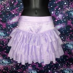 Not Accepting Offers! I Do Not Have A Job At The Moment! Price Is Firm! Horoscopez No Strings Attached Tulle Skirt New. Never Worn. #Dollskill #Horoscopez #Tulle #Purple #Pastel Red Pink Orange Yellow Green Cyan Blue Purple Lavender Amethyst Lilac Brown Black White Vampire Goth Gothic Emo Punk Alternative Rave Raves Edm Party Festival Dance Iridescent Holographic Hologram Shimmer Sparkle Glitter Neon Pastel Rainbow Dollskill Currentmood Sugarthrillz Clubexx Horoscopez Widow Tulle Metallic Tiedye Fairy Kei Fitted Skirt, Fitted Fairy Kei Skirt, Fairy Kei Mini Skirt With Ruffles For Summer, Summer Fairy Kei Mini Skirt With Ruffles, Fairy Kei Ruffled Mini Skirt For Summer, Fairy Kei Fitted Mini Skirt, Purple Ruffled Mini Skirt For Party, Party Mini Skirt With Ruffles In Purple, Party Purple Ruffled Mini Skirt