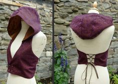 Hooded Vest, Fantasy Costumes, Fantasy Fashion, Character Outfits, Larp, Costume Design, Lace Fabric