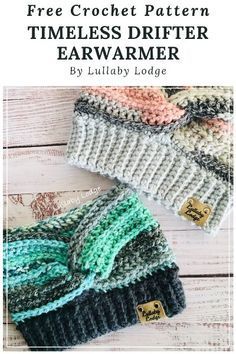 Free Crochet Pattern Timeless Drifter Earwarmer · Free Crochet Patterns