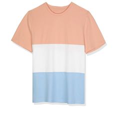 A regular fit cotton T-shirt with bold color block details. Regular fit is eased, but not sloppy, and perfect for any activity.It's crafted in a lightweight cotton that's effortless to wear, and features a color block design. Match your jeans, cargo pants or sports trousers for a daily look. Great gift for your boyfriend, husband, father or son. Suitable for daily, college, sportswear, workout or any occasions. Blue Cotton T-shirt With Contrast Stripes, Relaxed Fit Crew Neck T-shirt With Contrast Color, Summer Color Block Crew Neck T-shirt, Casual Cotton T-shirt With Contrast Panels, Sporty Multicolor Color Block T-shirt, Cotton Crew Neck T-shirt With Contrast Stripes, Cotton T-shirt With Contrast Stripes, Crew Neck, Relaxed Fit Cotton Tops With Contrast Color, Cotton Crew Neck Top With Contrast Color