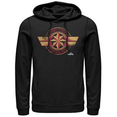 Carol Danvers life began the day it nearly ended, and her fashion began with the Marvel Captain Marvel Retro Star Emblem Men's Lightweight Hoodie! Captain Marvel's iconic star symbol is styled with a retro vibe across the front of this awesome Marvel sweatshirt. Size: 3xl. Color: black. Gender: male. Age Group: adult. Pattern: Superheroes. Material: Cotton. Red And Yellow Logo, Marvel Hoodie, Captain Marvel Movie, Captain Marvel Costume, Marvel Captain Marvel, Marvel Retro, Marvel Sweatshirt, Hoodie Images, Marvel Costumes