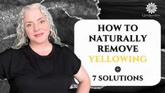 Seven of my most recommended solutions for getting rid of yellowing on your gray hair. What to do & what not to do. Video 2 in a 3 part seriesVideo 1 What Ca... Healthy Gray Hair, Gray Hair Solutions, Grey White Hair, Hair Fixing, Silver Grey Hair, Hair Solutions, Yellow Hair, Hair Maintenance