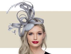 Fascinator Hats Wedding Guest, English Hat, Silver Fascinator, Wedding Hats For Guests, Trendy Hats, Fascinator Hats Diy, Fascinator Hats Wedding, Dressy Hats, Mad Hat