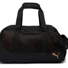 *Puma Revive Duffel Bag/Gym Bag *Black *Approx. 10" H X 18" W X 9" D *Dual Top Handles *New With Tags *Retail Price $25 Cat Gym, Black Duffle Bag, Camo Designs, Woven Handbags, Swim Shoes, Travel Purse, Puma X, Duffel Bags, Large Bag