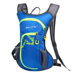 a blue and green backpack with the words,'we are going to be able to use