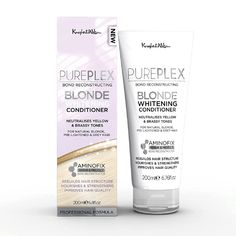 PRICES MAY VARY. NEUTRALIZE UNWANTED YELLOW AND BRASSY TONES IN NATURAL BLONDE, PRE-LIGHTENED AND WHITE & GREY HAIR WITH THE ADVANCE PURPLE CONDITIONER FORMULA SHEA BUTTER & ARGAN OIL NOURISH AND HYDRATE, TO LEAVE HAIR LOOKING SMOOTHER, SOFTER & HEALTHIER, WITH LUSTROUS SHINE. PROTECT AND REPAIR SPLIT-ENDS AND FRIZZ BY REPAIRING BROKEN BONDS MAINTAINS BONDS AND REDUCES BREAKAGE AND DAMAGE IDEAL FOR USE AFTER USING PUREPLEX CREAM BLEACH AND IN CONJUNCTION WITH PUREPLEX PURPLE SHAMPOO Feria Hair Color, Clairol Natural Instincts, Broken Bonds, Purple Conditioner, Grey White Hair, Natural Blonde, Hair Powder, Bright Blonde, Purple Shampoo