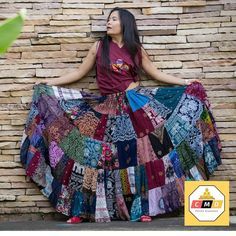 Boho Attire, Sewing Skirt, Plus Size Hippie, Metabolic Balance, Character Vibes, Boho Patchwork, Patchwork Clothes, Shabby Chic Clothes, Boho Mode