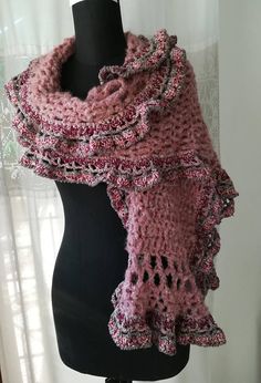 PATTERN Pink alpaca shawl coral pink shrug alpaca wrap Pink Bohemian Shawl For Winter, Bohemian Pink Shawl For Winter, Winter Bohemian Pink Shawl, Pink Bohemian Shawl Scarves, Pink Bohemian Shawl Scarf, Pink Crochet Lace Shawl In Bohemian Style, Bohemian Pink Shawl With Crochet Lace, Pink Bohemian Shawl With Crochet Lace, Pink Crochet Bohemian Scarves