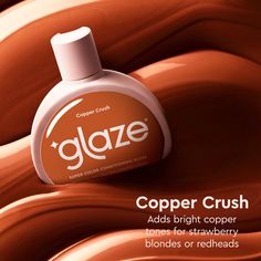 Like a tinted moisturizer for your hair, Super Gloss boosts color vibrancy, repairs the look of damage and adds show-stopping shine to give you salon-worthy results, minus the salon price tag. Strawberry Blonde Light, Copper Blonde Hair, Conditioning Hair, Copper Blonde, Glace Cherries, Hair Gloss, Natural Red Hair, Cherry Hair, Babassu Oil