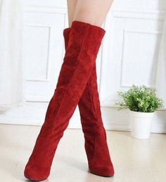 58289878.mp4These knee-high boots are perfection. Featuring a suede finish with four bold colors that really pop, and an approximate 3" chunky heel. This boot pairs perfectly with jeans, pants, skirts, dresses, jumpsuits, leggings and rompers. This boot is perfectly paired with office attire or your after hours look. Sure to be a new fave in your shoe wardrobe. Red Suede Boots, Prada Fashion, Shoe Wardrobe, Office Attire, After Hours, Red Suede, Thigh High Boots, Casual Shoes Women, Chunky Heel