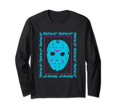 PRICES MAY VARY. Ripple Junction Officially Licensed Friday the 13th merchandise Relive the horror of Camp Crystal Lake with this iconic 80's slasher film in this officially licensed Friday the 13th merch! Lightweight, Classic fit, Double-needle sleeve and bottom hem Friday The 13th 1980, Camp Crystal Lake, Slasher Film, Blue Mask, Crystal Lake, Friday The 13th, Branded T Shirts, Long Sleeve T Shirt, Top Styles