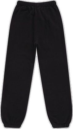 Black Stretch Sweatpants With Straight Leg, Black Stretch Straight Leg Sweatpants, Black Full Length Leggings For Streetwear, Black Full-length Leggings For Streetwear, Black Athleisure Pants With Straight Hem, Sporty Black Straight Leg Jeans, Black Cotton Full Length Sweatpants, Full Length Black Cotton Sweatpants, Black Full-length Cotton Leggings