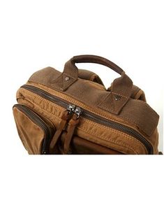 TSD BRAND Ridge Valley Canvas Backpack & Reviews - Handbags & Accessories - Macy's Backpack Reviews, How To Make Handbags, Canvas Backpack, Handbag Accessories, You Bag, Outdoors Adventure, Custom Fit, Zipper Pocket, Duffle Bag