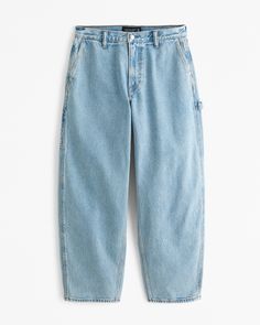 Men's 90s Straight Jean | Men's Bottoms | Abercrombie.com Mom Fit Jeans With Pockets For Everyday Wear, Everyday Mom Fit Jeans With Pockets, Mom Fit Jeans For Everyday, Everyday Mom Fit Jeans, Faded Straight Leg Rigid Denim Cargo Jeans, Faded Straight Leg Cargo Jeans In Rigid Denim, Medium Wash Mom Fit Cropped Jeans With Pockets, Mom Fit Medium Wash Cropped Jeans With Pockets, Classic Mom Fit Jeans With Pockets