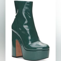 Nib Jessica Simspon Madlania Boots Size 7. Jessica Simpson Boots, Green Platform, Dress Booties, Jessica Simpson Heels, Knee High Heels, Pointed Toe Boots, Glam Looks, Suede Wedges, Jessica Simpson Shoes