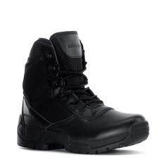 EUROSTAR TROOP 6” TACTICAL BOOTLace-up for work in the Troop 6” Tactical Boot by Eurostar. These slip-resistant boots protect you from most wet surfaces, and the oil-resistant sole keeps you upright in oily situations. A side zip entry offers a swift entry, and the lace-up feature provides a custom and secure fit, no matter what you’re doing. Leather Upper with Synthetic and Textile Overlays Side Zip Entry with Hook-and-Loop Closure Strap Lace-Up for Custom Fit Padded Shaft and Tongue 6” in Heig Looking For Work, Tactical Boots, Men's Boots, Lace Boots, Work Boots, Custom Fit, Winter Boot, Side Zip, Combat Boots