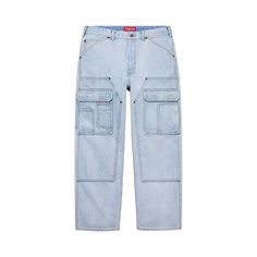 Find SUPREME Double Knee Denim Utility Pant 'washed on Editorialist. Supreme Double Knee Denim Utility Pant 'Washed Blue' Utility Straight Leg Faded Jeans, High Rise Washed Rigid Denim Cargo Jeans, High Rise Washed Cargo Jeans In Rigid Denim, Utility Style Straight Leg Faded Jeans, Faded Straight Leg Utility Jeans, Utility Style Faded Jeans With Five Pockets, Light Wash Relaxed Fit Denim Cargo Pants, Streetwear Medium Wash Jeans With Patch Pockets, Utility Style Faded Jeans