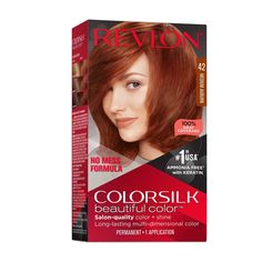 Packaging may vary No mess, non-drip formula for easy to use at-home color application. ColorSilk Beautiful Color™ is the #1 hair color in the USA*. The ammonia-free hair color delivers 100% gray coverage and salon-quality color and shine. Achieve rich, long lasting hair color at home! Hair is left silky, shiny, healthy and in better condition than before you colored it after each box. Revlon’s 3D Color Gel Technology™ delivers natural looking, multi-tonal color from root to tip providing defini Beautiful Hair Dye, Long Lasting Hair Color, Ammonia Free Hair Color, How To Dye Hair At Home, Revlon Colorsilk, Revlon Color, Bold Hair Color, 3d Color, Hair Color Formulas