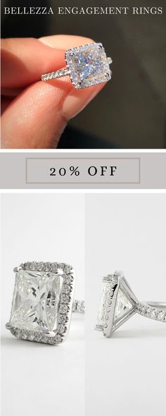 an engagement ring with diamonds on it and the price tag for this item is 20 % off