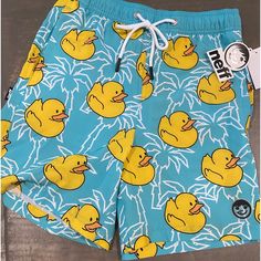 See Photos For All The Angels And Design Details!!!Super Cool And Cute! Who Doesn't Love A Rubber Duckie?!Unisex But Listed Under Men's- Lots Of Options In My Closet If These Aren't The Ones For You Coast!!! Duck Items, Trunks Swimwear, Rubber Duckies, Pool Colors, Bathing Beauty, Pink Swim, Duck Cloth, Nice Colors, Rubber Ducky