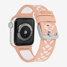 Features: Quick Ship, AdjustableJewelry Closure: BuckleBand Color: PinkWatch Band Length: 7 1/2 InchBand Content: SiliconeBand Width: 20mmCare: Wipe CleanBand Type: StrapCountry of Origin: Imported White Apple Watch, Apple Watch Silicone Band, White Apple Watch Band, Watch Bracelets, Apple Watch Bands Sports, Apple Watch Bracelets, White Apple, Reading Accessories, Apple Watch Sport