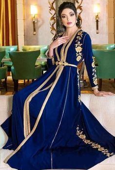 Chic Moroccan Caftan Blue Evening Dresses Long Sleeves Embroidery Lace Floral Appliques Muslim Evening Dress Kaftan · Babybridal · Online Store Powered by Storenvy Blue Fitted Gown For Traditional Ceremonies, Fitted Royal Blue Traditional Dress, Royal Blue Fitted Traditional Dress, Royal Blue Traditional Drape Dress For Eid, Blue Long Dresses For Traditional Ceremonies, Blue Floor-length Embroidered Dress For Wedding, Long Blue Dresses For Traditional Ceremonies, Royal Floor-length Kaftan For Wedding, Blue Floor-length Gown For Traditional Ceremonies