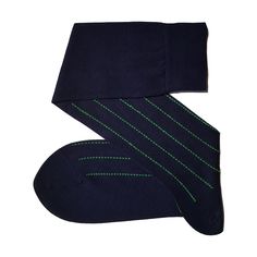 100%Egyptian Cotton (Synthetic Free) Made in Turkey Hand finished Over the calf 176 Needle Count Whole Day Stay Up NAVY BLUE PISTACHIO GREEN PINDOT STRIPED OVER THE CALF COTTON SOCKS The Fil d'Ecosse Viccel Solid Navy Blue Pistachio Green Pindot Striped Over The Calf Cotton Socks Striped will elevate your formal look. Durable and made from the most superior Fil d'Ecosse these men's socks are hand-finished creating a premium men's sock, available in a large range of colours. We designed with comf Classic Fitted Blue Socks, Fitted Green Knee-high Socks, Fitted Blue Knee-high Hosiery, Man Dress, Mens Dress Socks, Pistachio Green, Navy Blue Dress, Men's Socks, Calf Socks