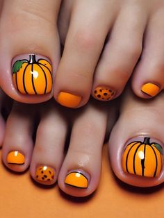 75+ Cute Fall Toe Nail Designs and Ideas | Sarah Scoop